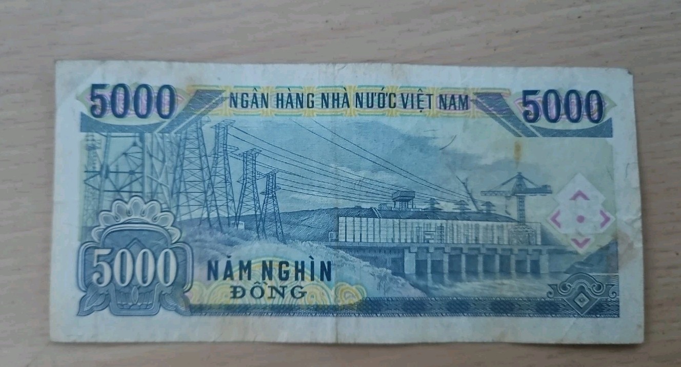 1991 Vietnam 5000 Dong Note