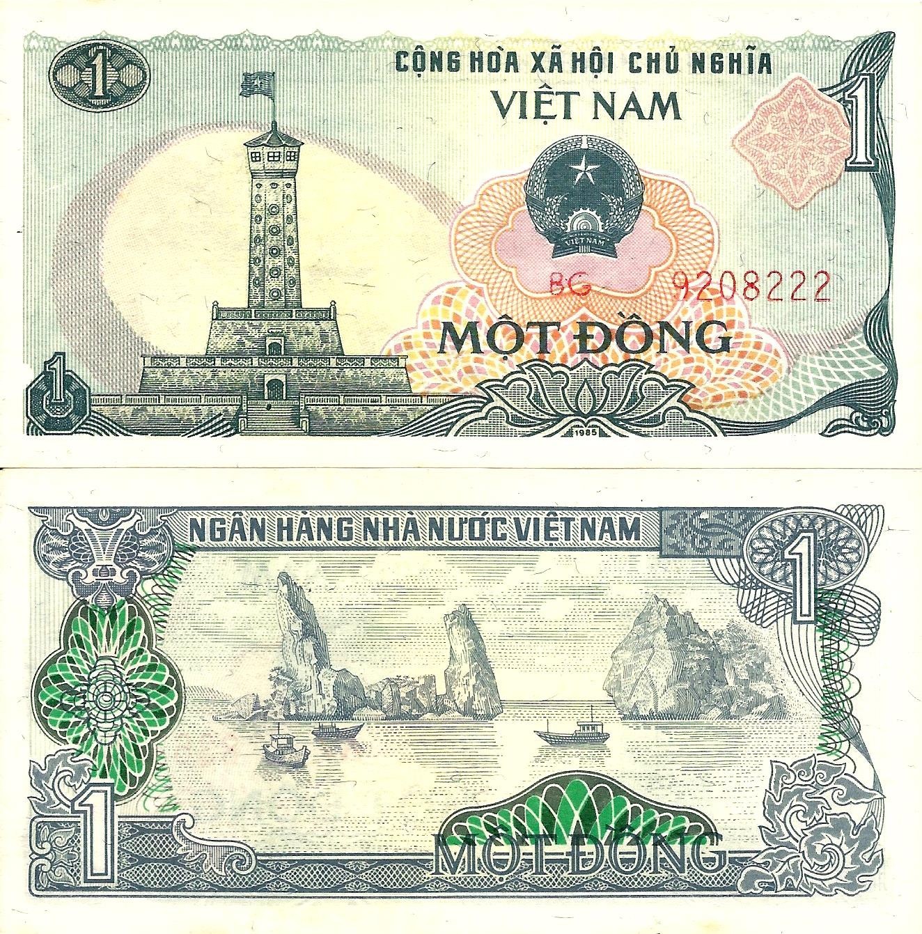 Vietnam 1 dong 1985 P-90 UNC