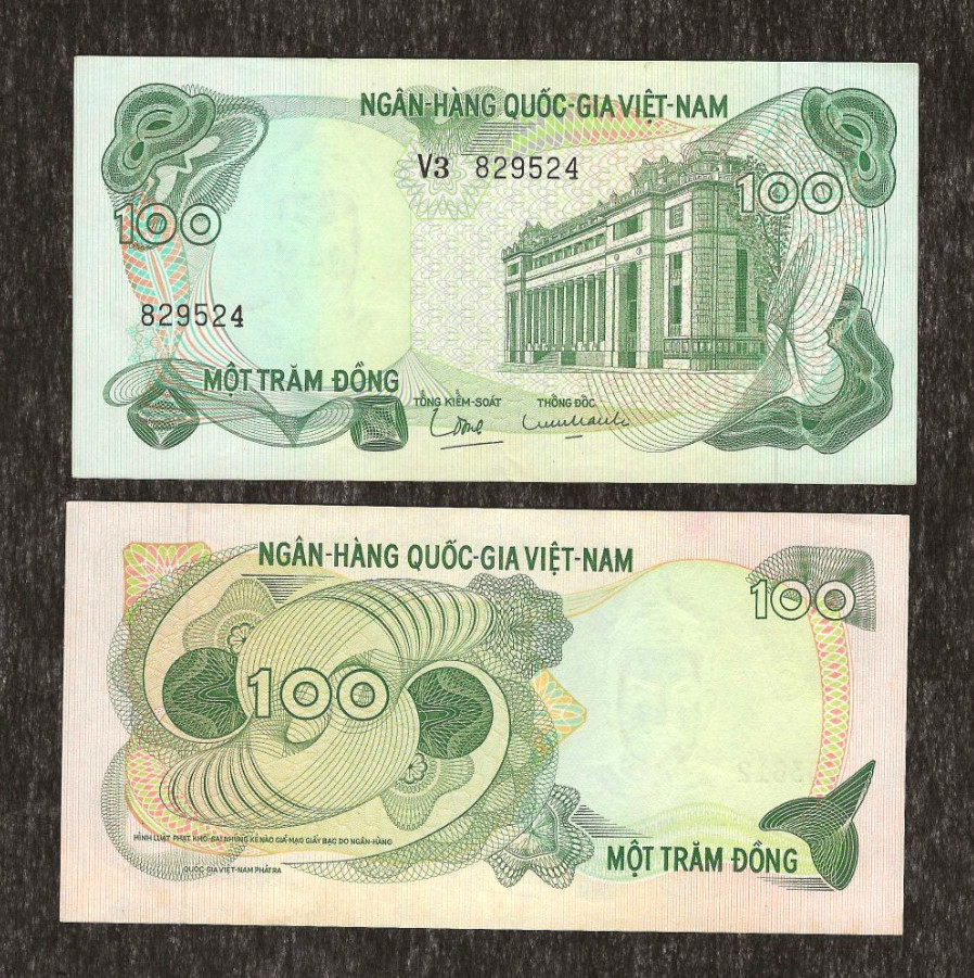 Vietnam SOUTH 100 DONG P-26 ND 1970 Vietnamese World Currency UNC BANK NOTE