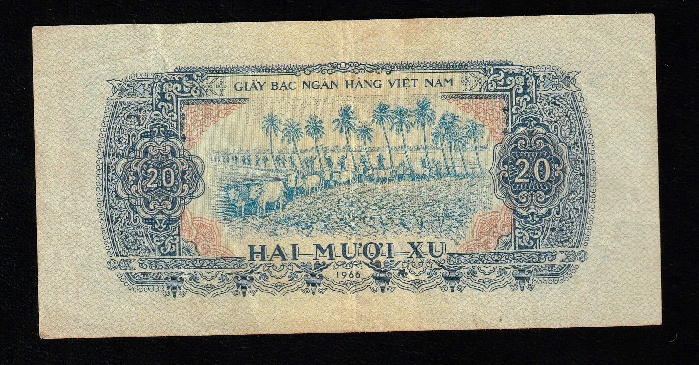 South Vietnam 20 Xu ND 1966 Pick 38 Banknote