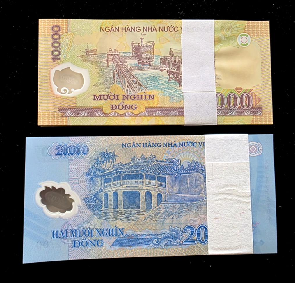 200 VIETNAM banknotes- 100 ea x 10000 & 20000 Dong / Uncirculated currency