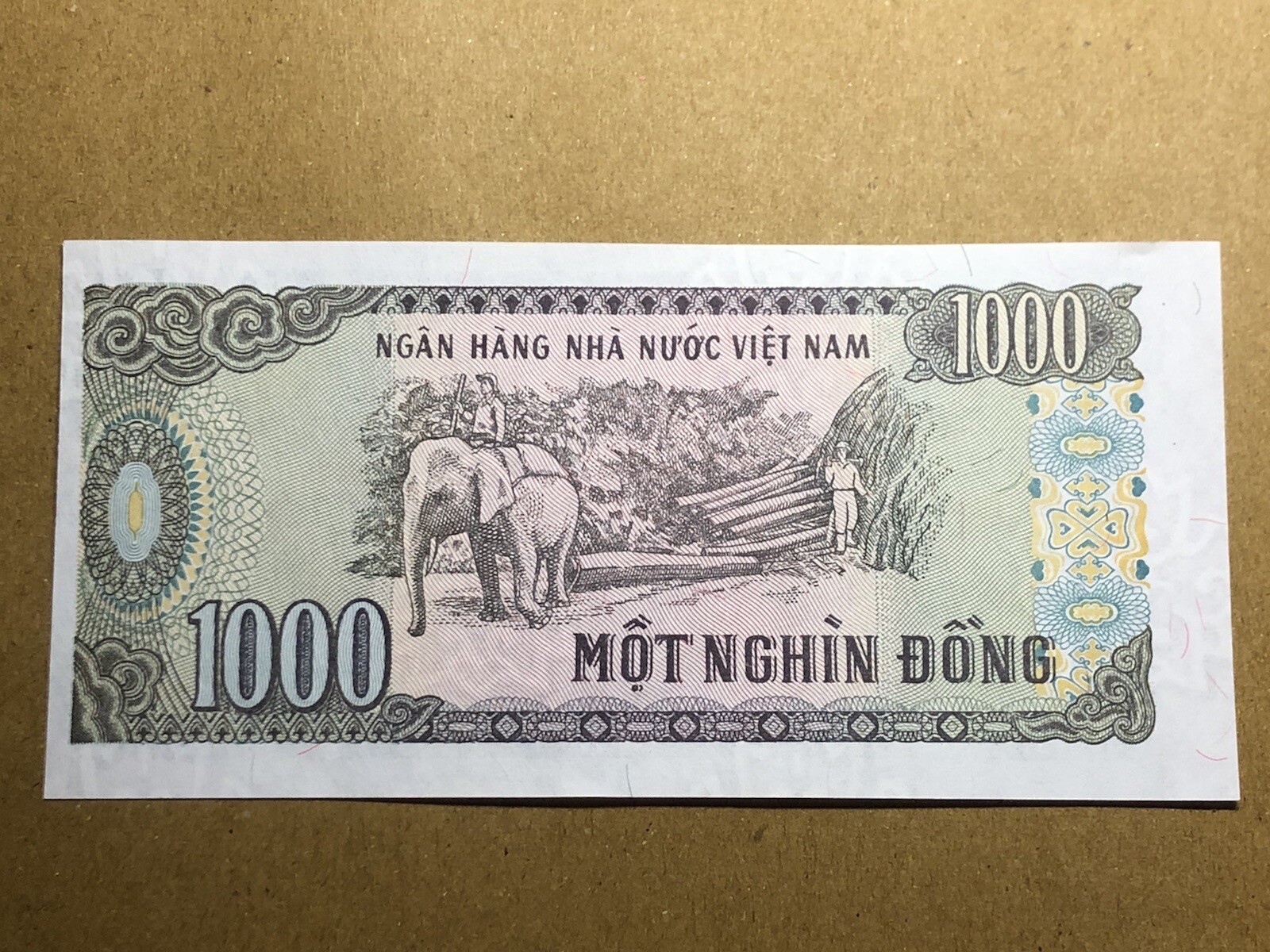 Error Cuting banknotes 1000 Dong 1988 Original Vintage Rare_LDP Shop.