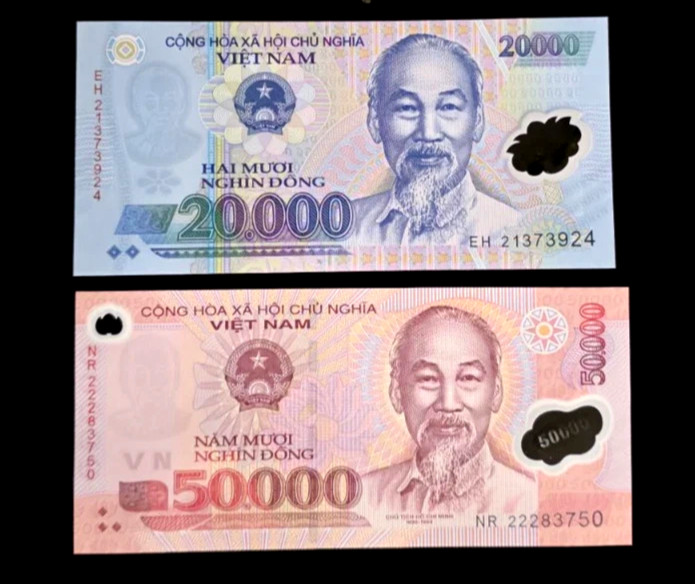2 VIETNAM banknotes- 1 x 20000 & 50000 Dong / Uncirculated