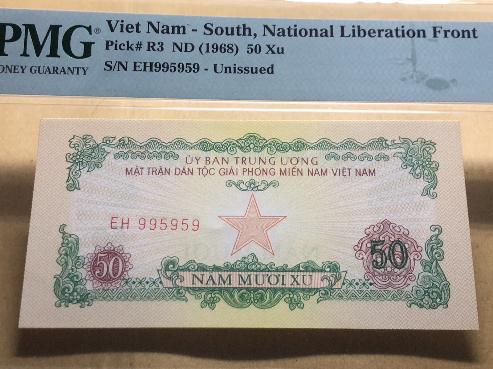 Binary Serie Number EH 995959 50 xu 1968 PMG 66 EPQ Vintage Rare_LDP Shop.