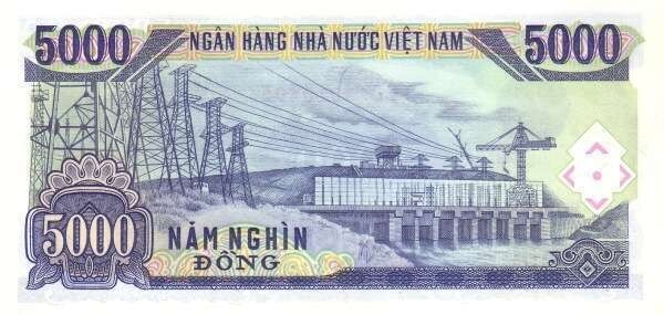 100 Pcs Vietnam Banknotes 5000 VND 5,000 Dong 1991 UNC P-108 Vietnamese Money