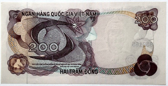 SOUTH VIETNAM – 200 Dong – ND(1970) – Pick-27a – Gem Crisp Uncirculated!