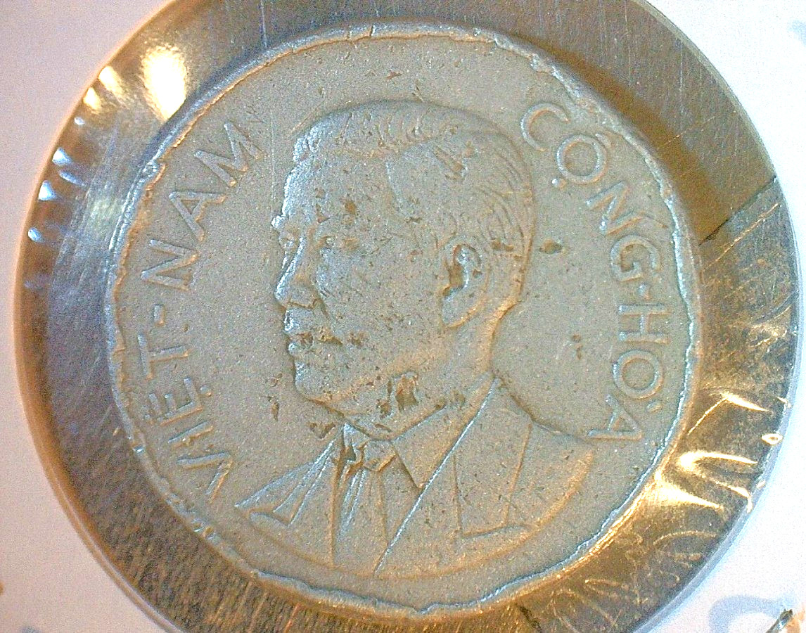 WORLD COIN SALE–1960 S. VEITNAM 50 su–ALUMINUIM COIN KM# 4