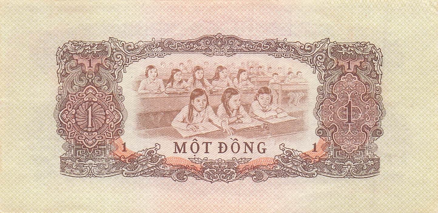 Viet Nam / Transitional 1 Dong ND. 1975 Series DO Uncirculated Banknotes Del