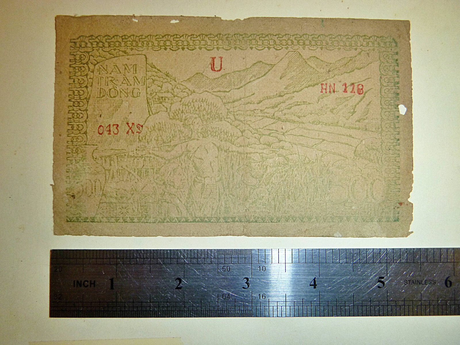 1950 Credit Note – Viet Minh – 500 DONG – Bank Note – Vietnam French War – C.363