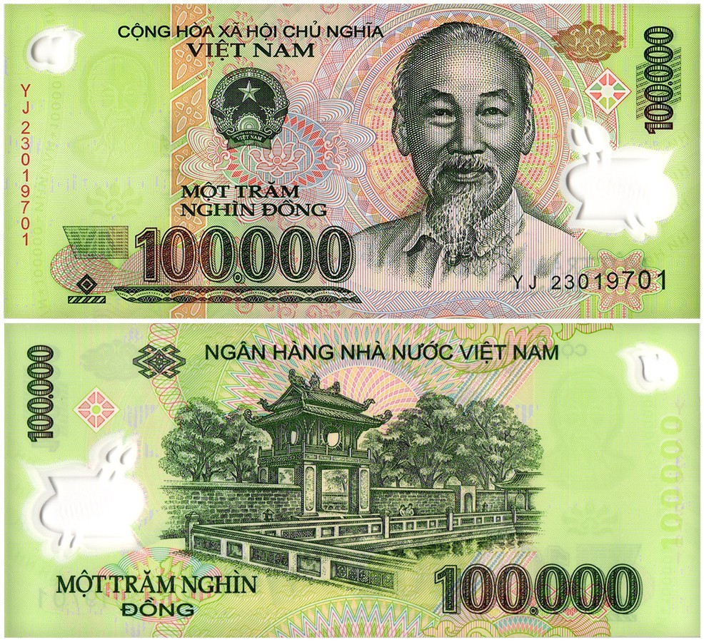 Vietnam 100-500000 Dong 12 Pieces Set, 1987-2023, P-100A-124, UNC X 10 PCS