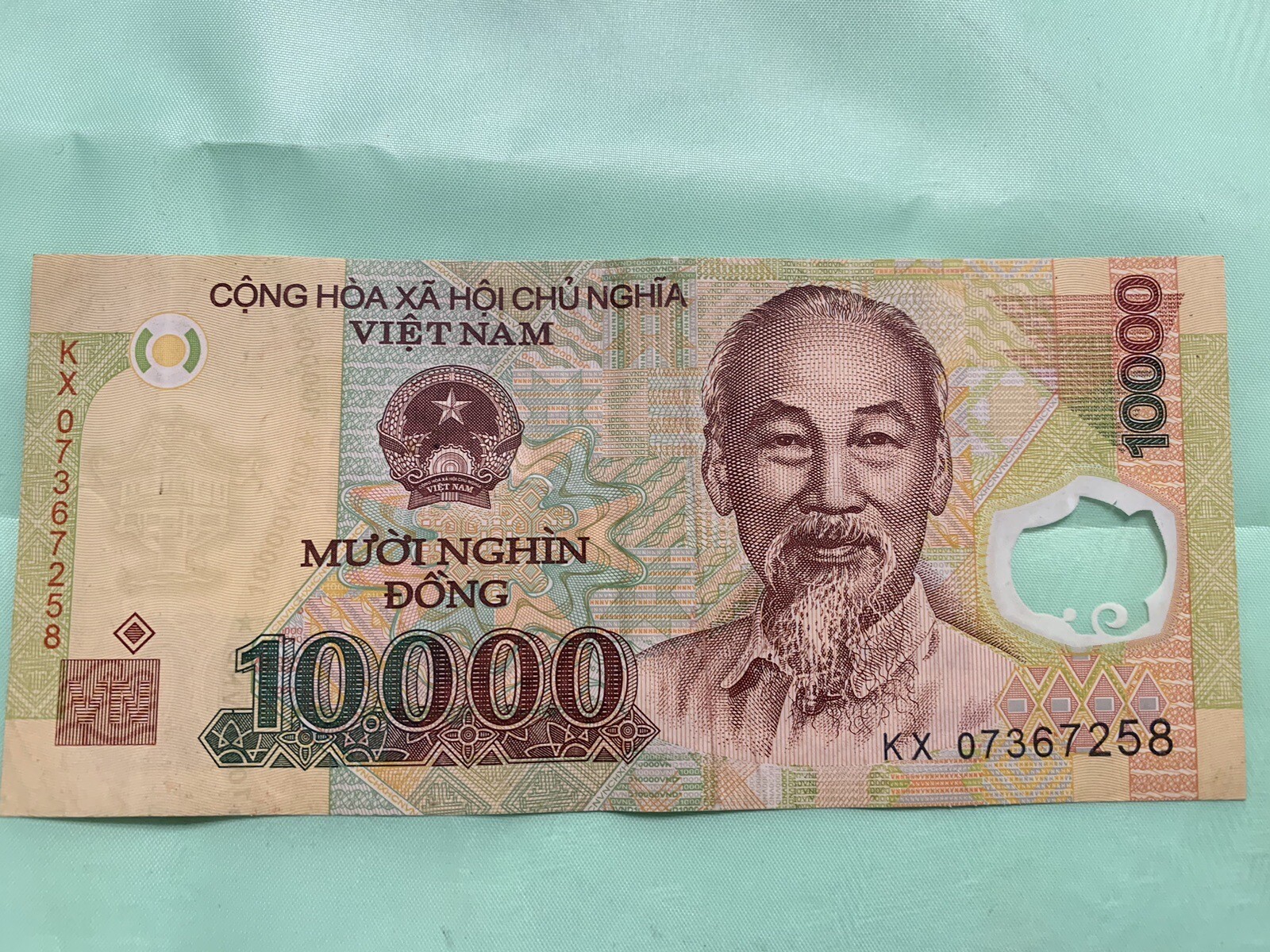 Vietnamese Dong 10000 Polymer Vietnam Bank Note Money Ho Chi Minh Ten Thousand