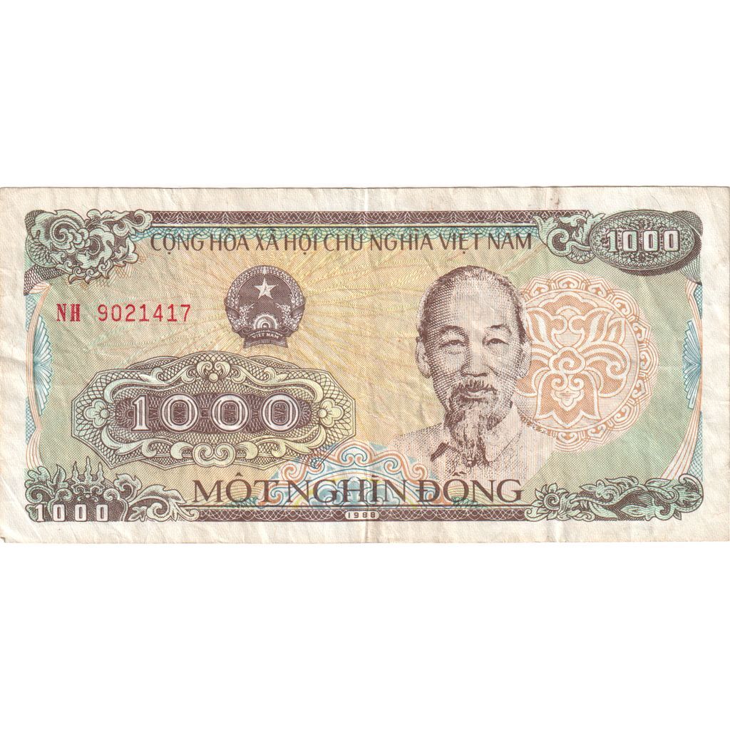 [#1230200] Vietnam, 1000 D ox ng, 1988, KM:106a, EF