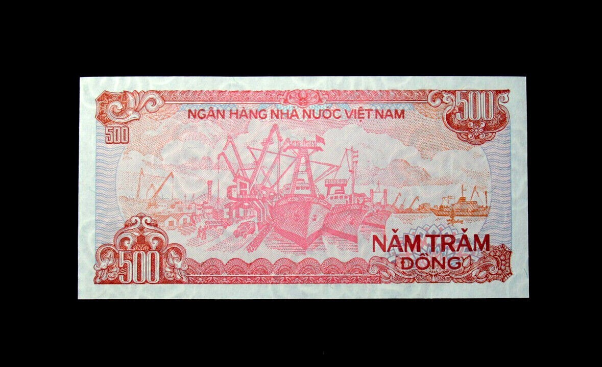 Viet Nam Banknote 500 Dong 1988 GEM UNG Free Shipping (B539)