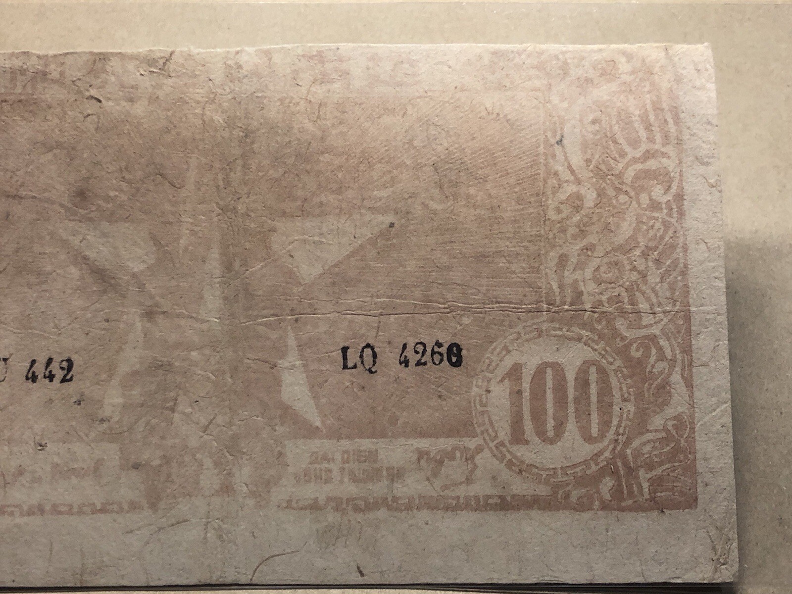 100 Dong Credit Notes Pick#54b Viet Nam Banknotes 1947 Vintage Rare_LDP Shop.