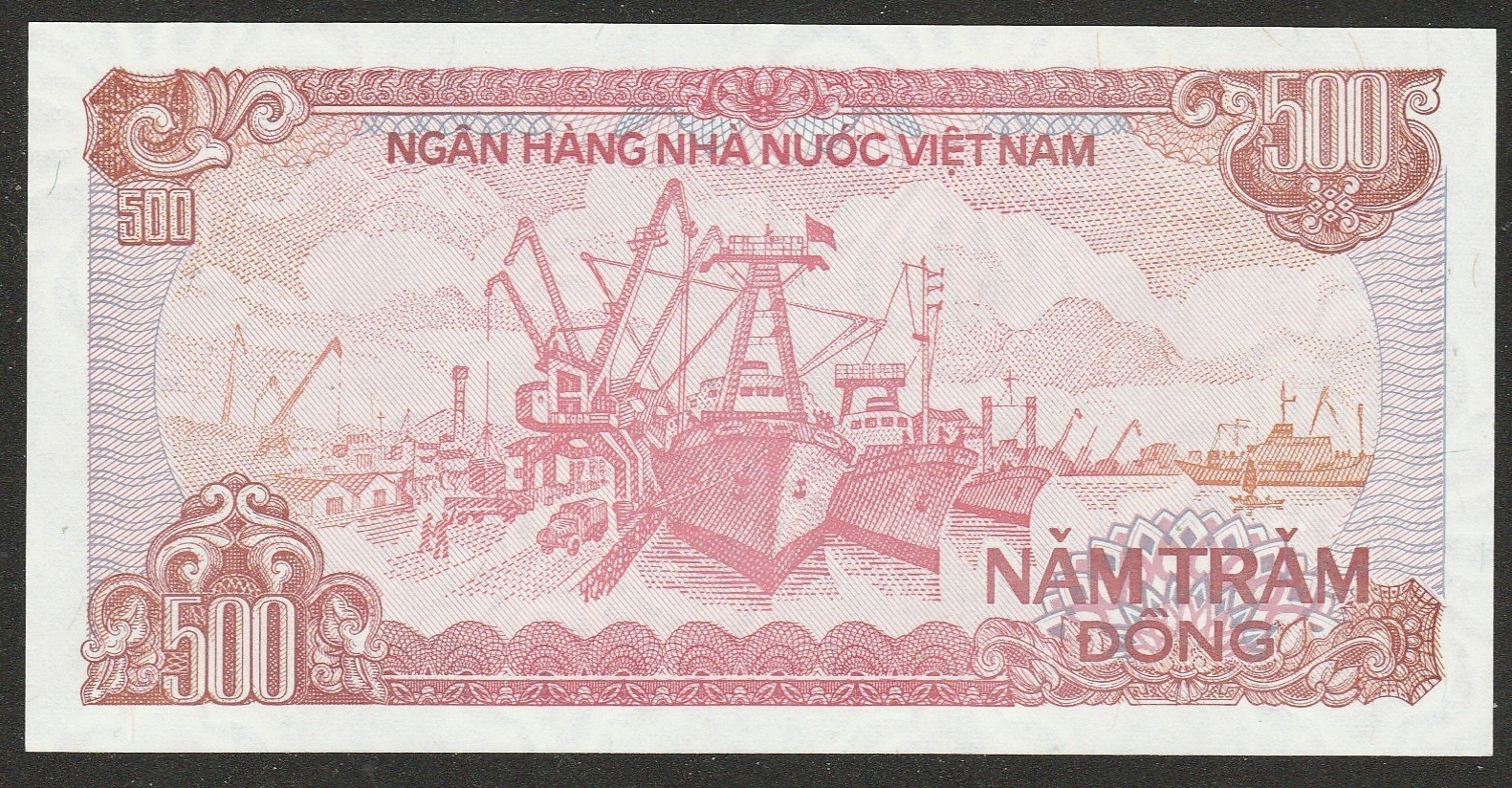 1988 (89) VIETNAM 500 DONG NOTE UNC