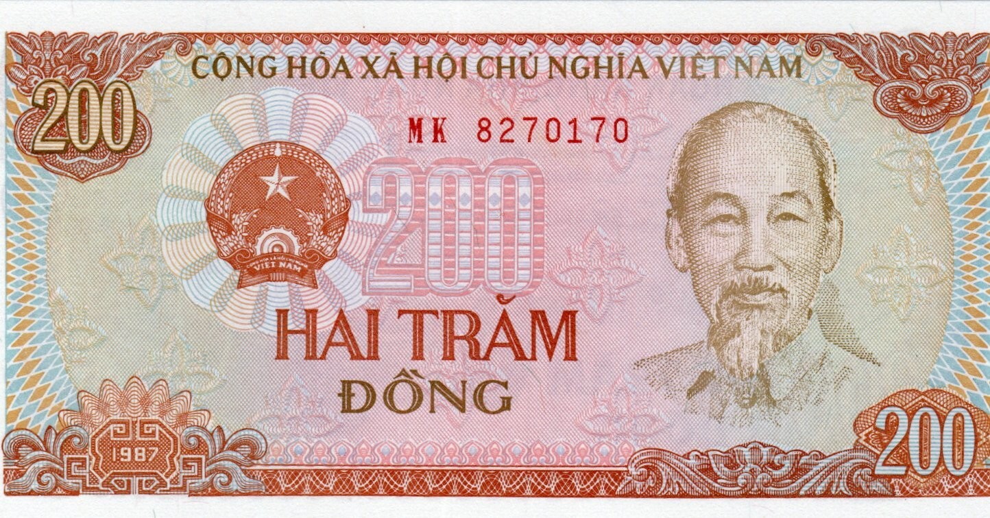 Banknote Vietnam 200 Dong 1987 P100c