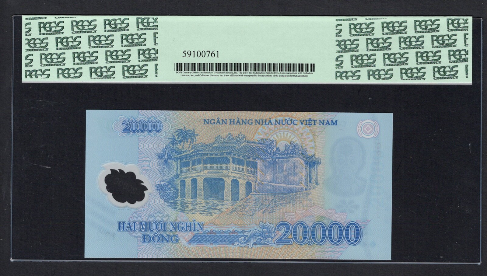 Viet Nam 20000 Dong 2014 P120f Uncirculated Grade 67
