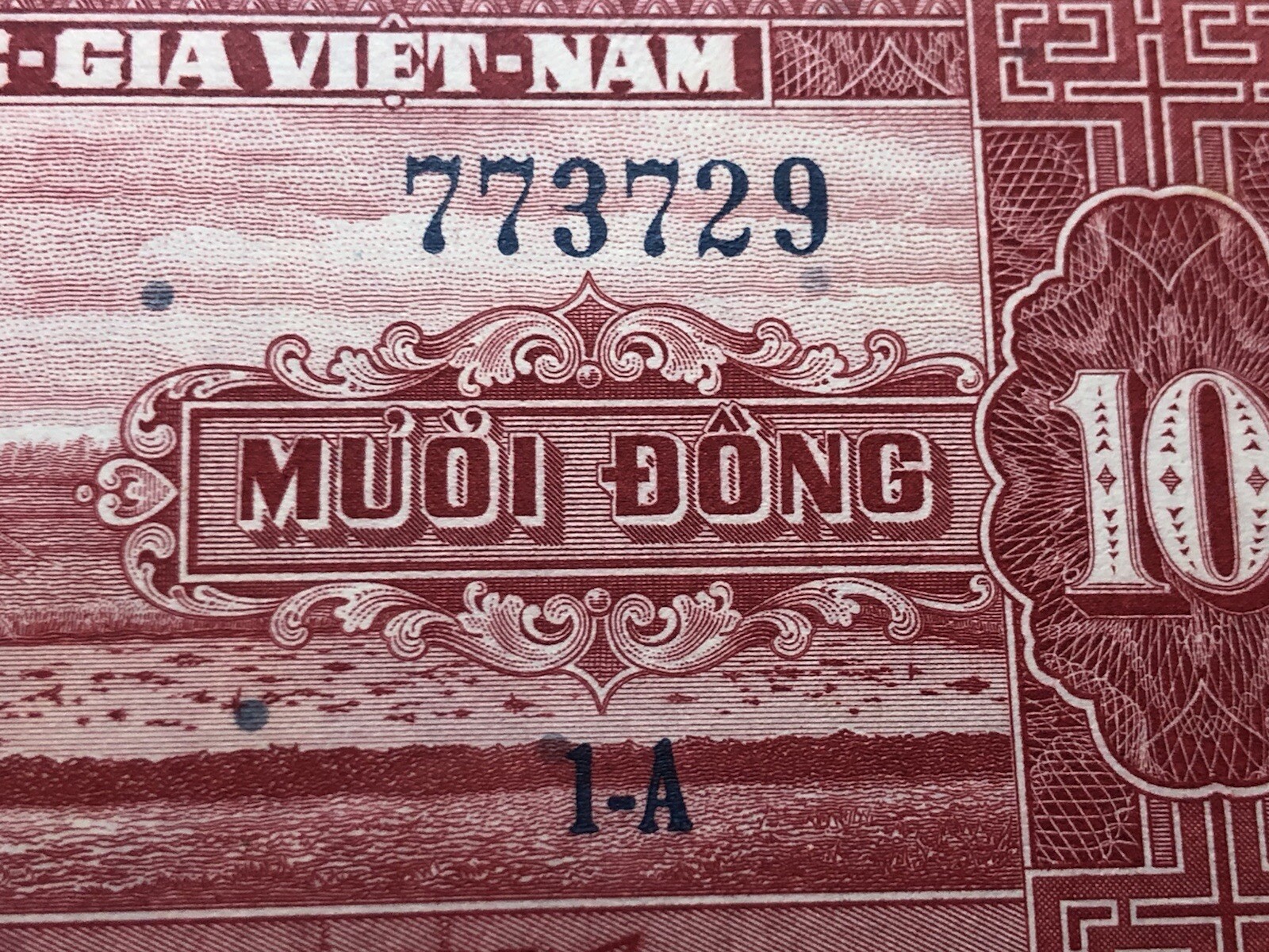 AA = A1 Block 10 Dong 1962 GEM UNC Viet Nam Banknotes Vintage Rare_LDP Shop.