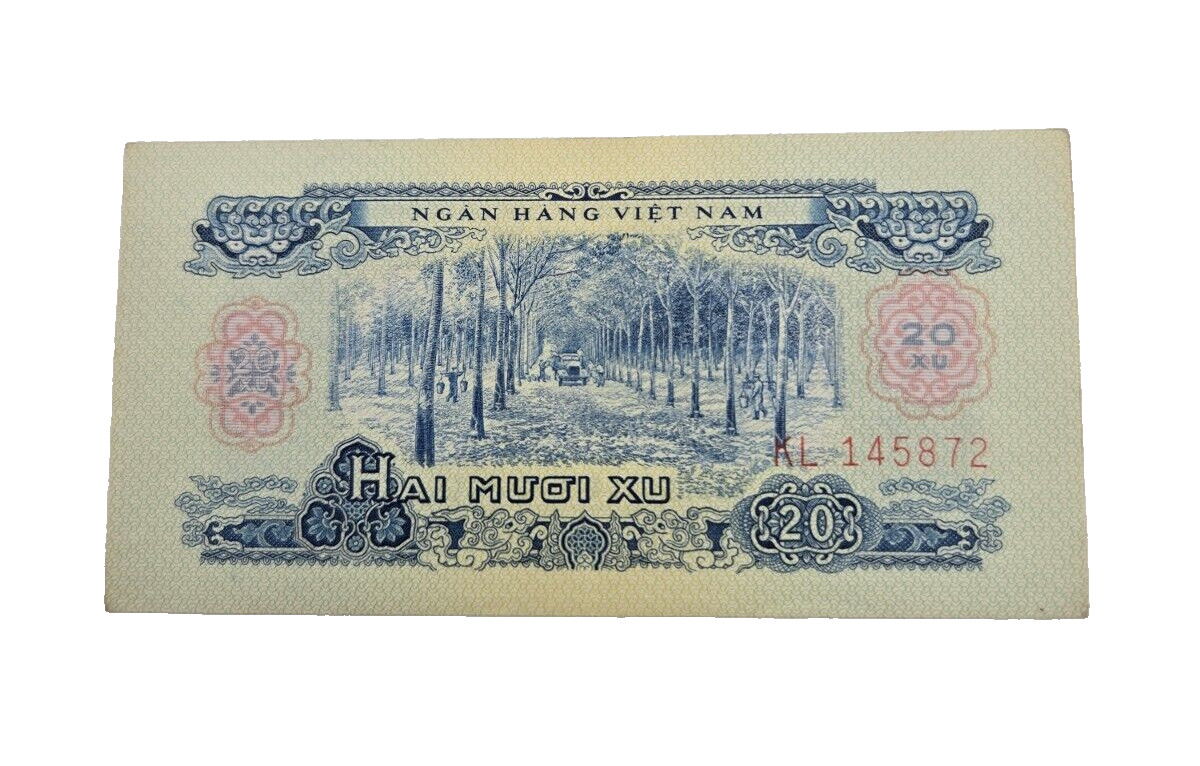 1966 HAI MUOI XU VIETNAM 20 DONG BANKNOTE UNCIRCULATED