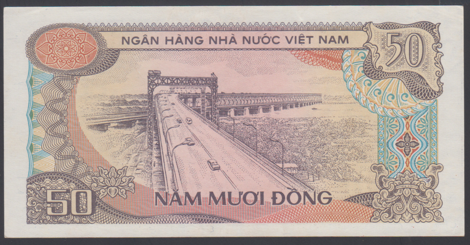 Vietnam 50 Dong 1985 XF P. 97a, Banknotes, Circulated