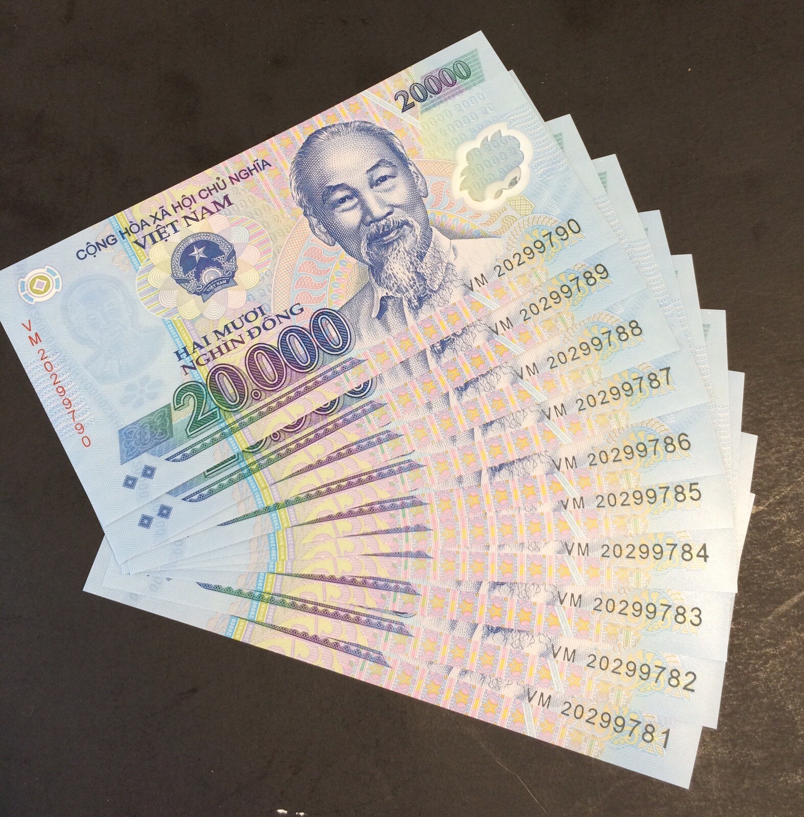 Vietnamese Dong (20,000 X 10 PCS) UNC Polymer Banknotes