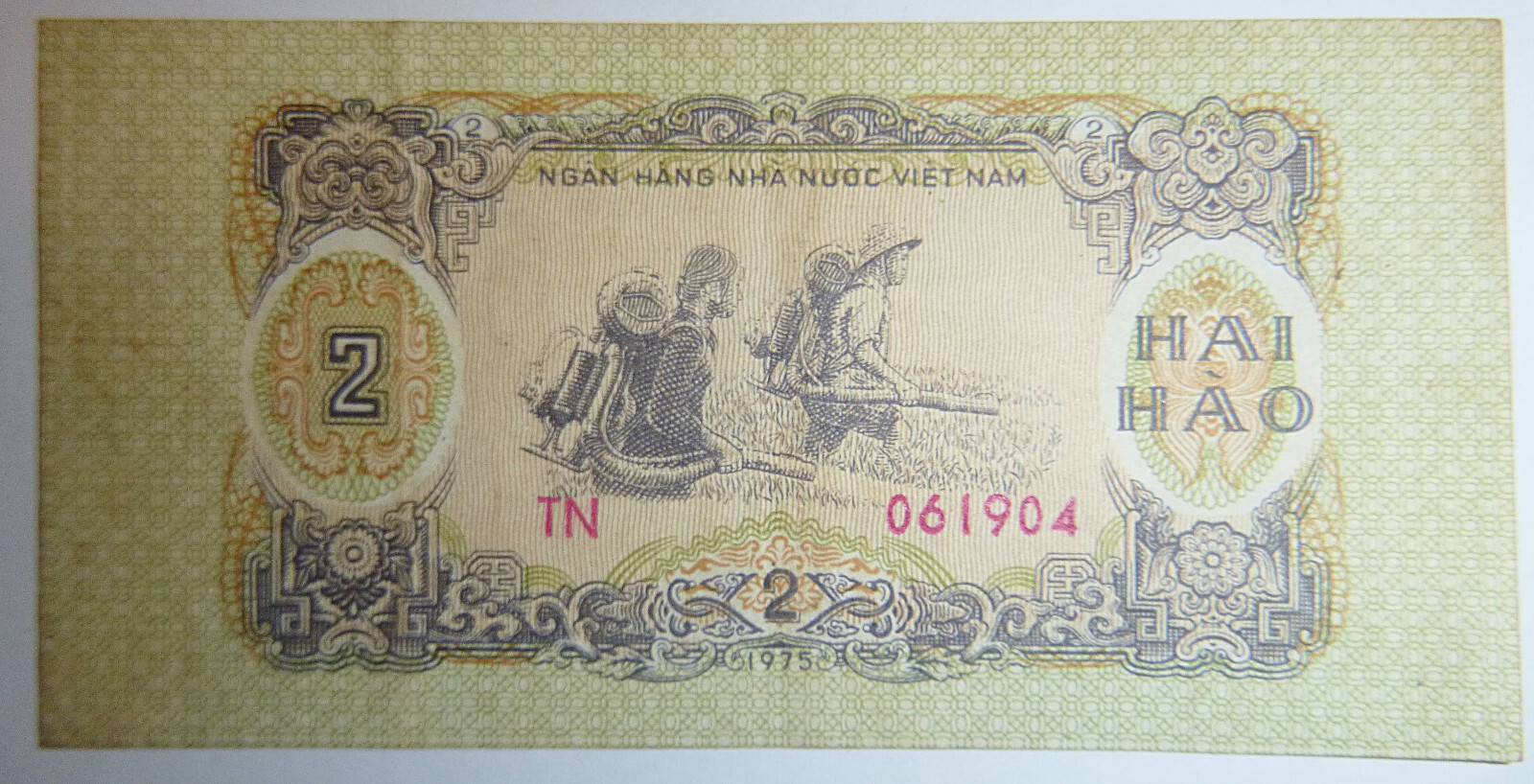 VIET CONG BANK – SMALL NOTE – 1964 HAI HAO – Crop Spraying – Vietnam War – C.464