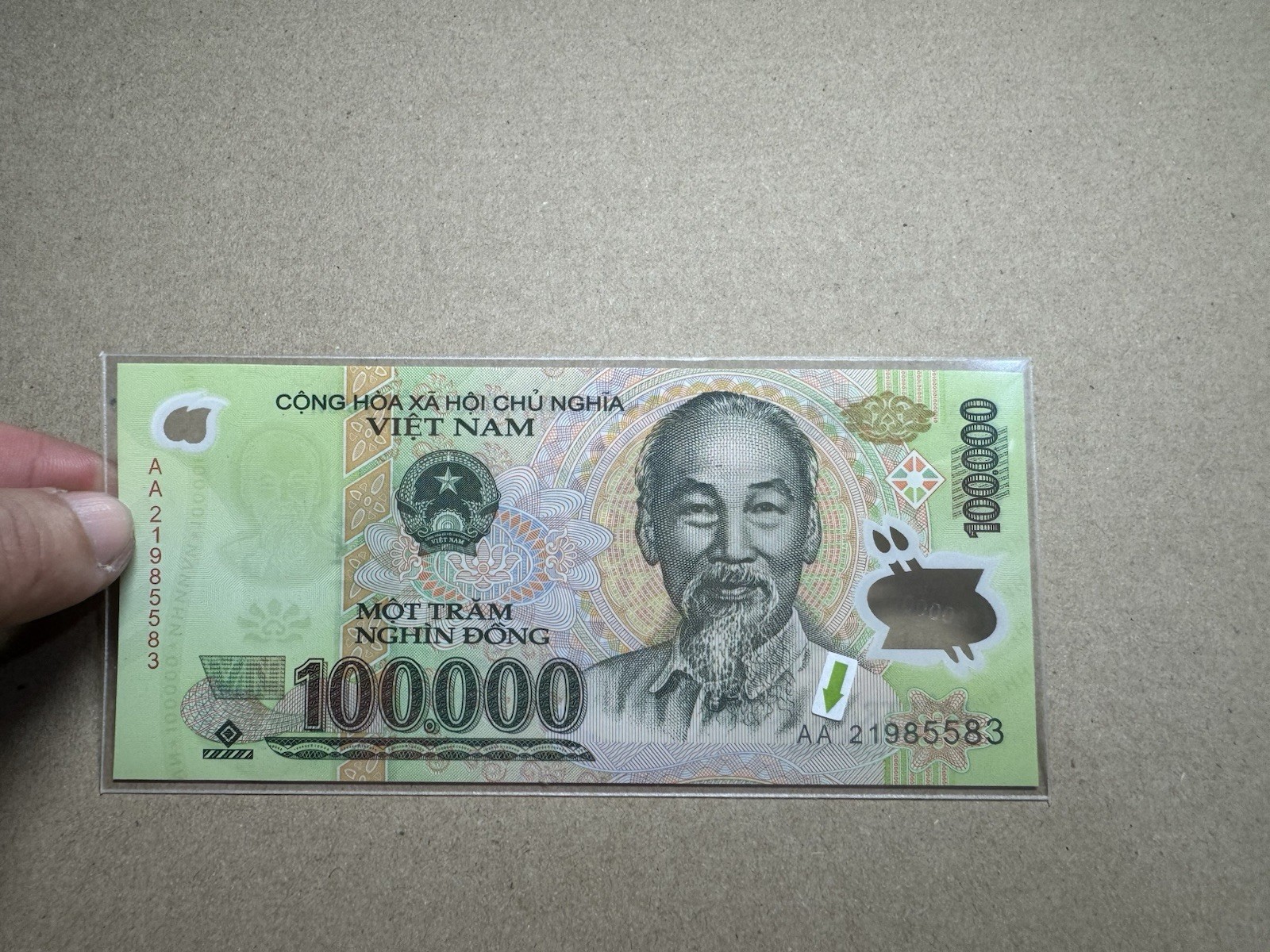 AA Block 100,000 Dong 2021 Polymer Viet Nam Banknotes Gem UNC Rare_LDP Shop.