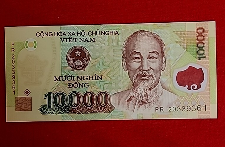 Lot 5 PCS, Vietnam 10000 Dong, ISSUED 2020 Polymer, Banknotes, UNC Free Shipping