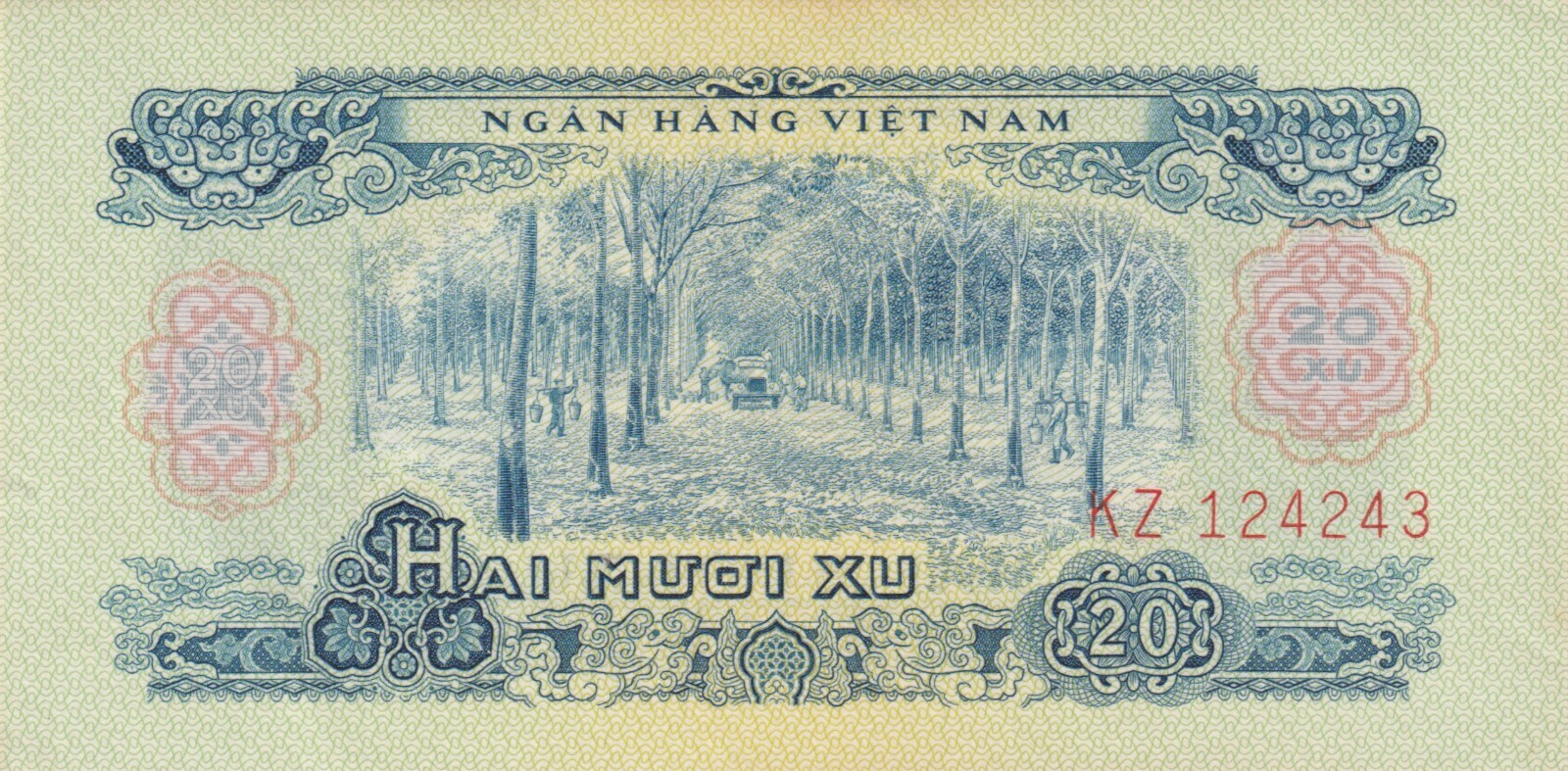 Vietnam 1966 20 Xu Uncirculated Banknote Pick 38a Bargain Bin