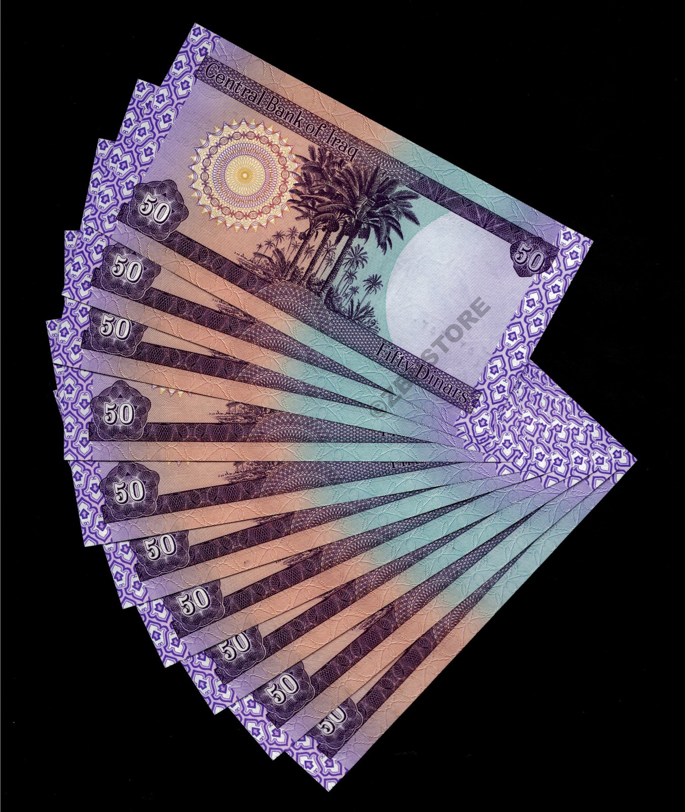 5 x 20,000 Vietnam Dong UNC Banknotes VND + 10 x 50 Iraq Dinars Uncirculated COA