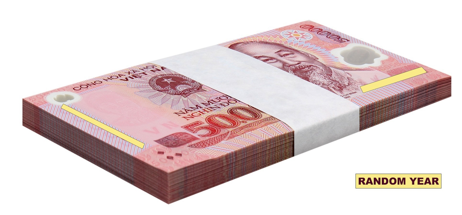 Vietnam 50000 Dong, Random Year, P-121, UNC, Polymer X 100 PCS Bundle Pack