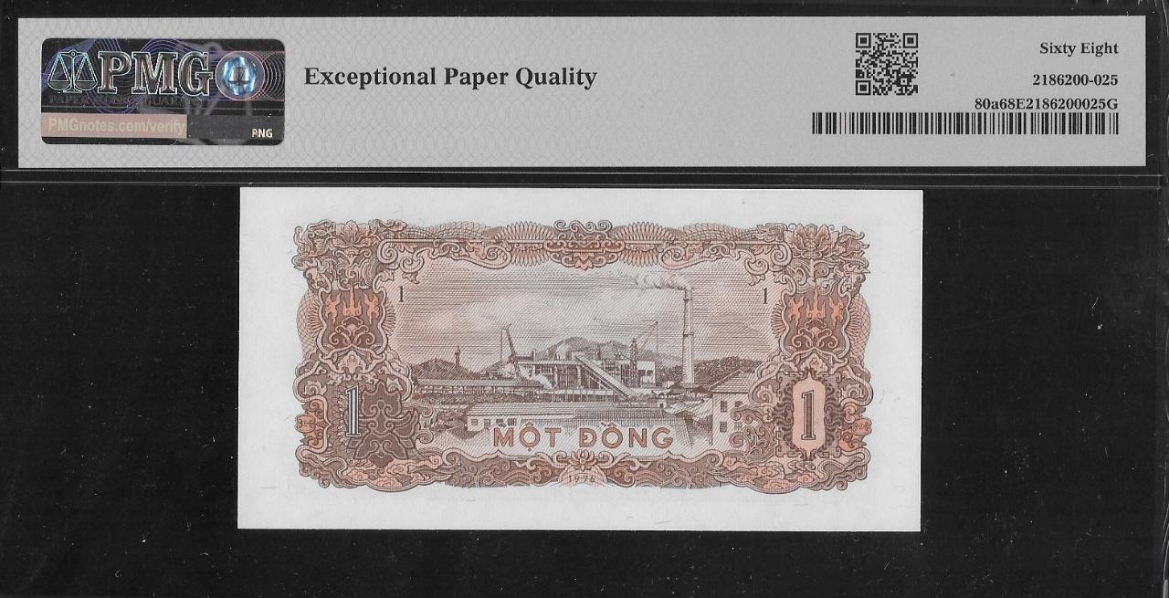 Vietnam P-80a 1 Dong 1976 PMG 68 EPQ