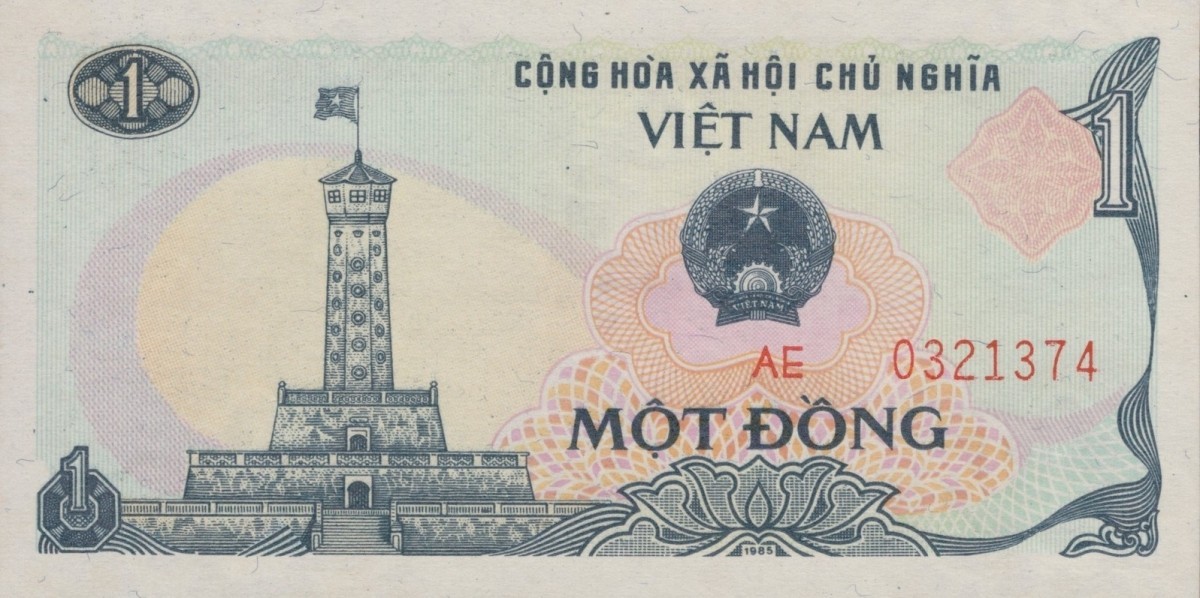 Viet Nam Vietnam 1 Dong 1985 P 90 UNC