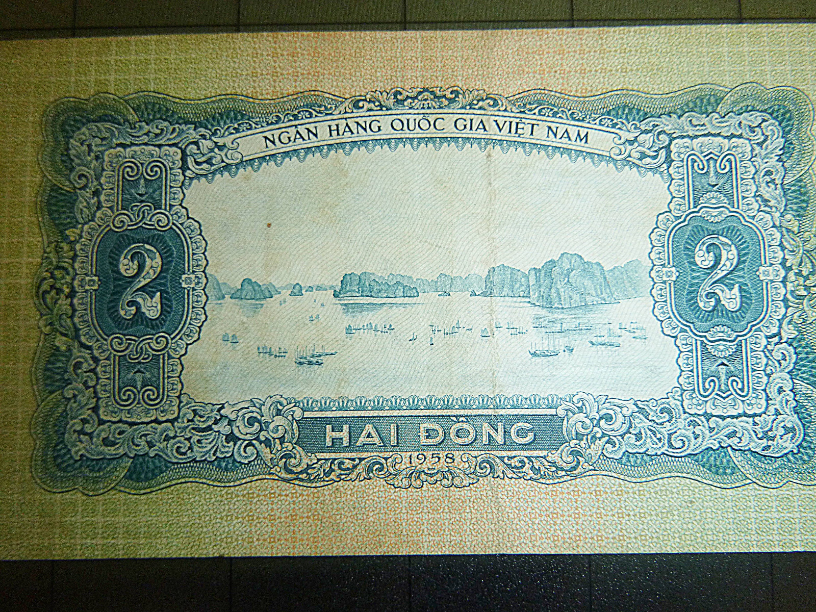 Rare Bank Note – North Vietnam – 1958 – Ho Chi Minh – 2 DONG – Viet Minh – C.349
