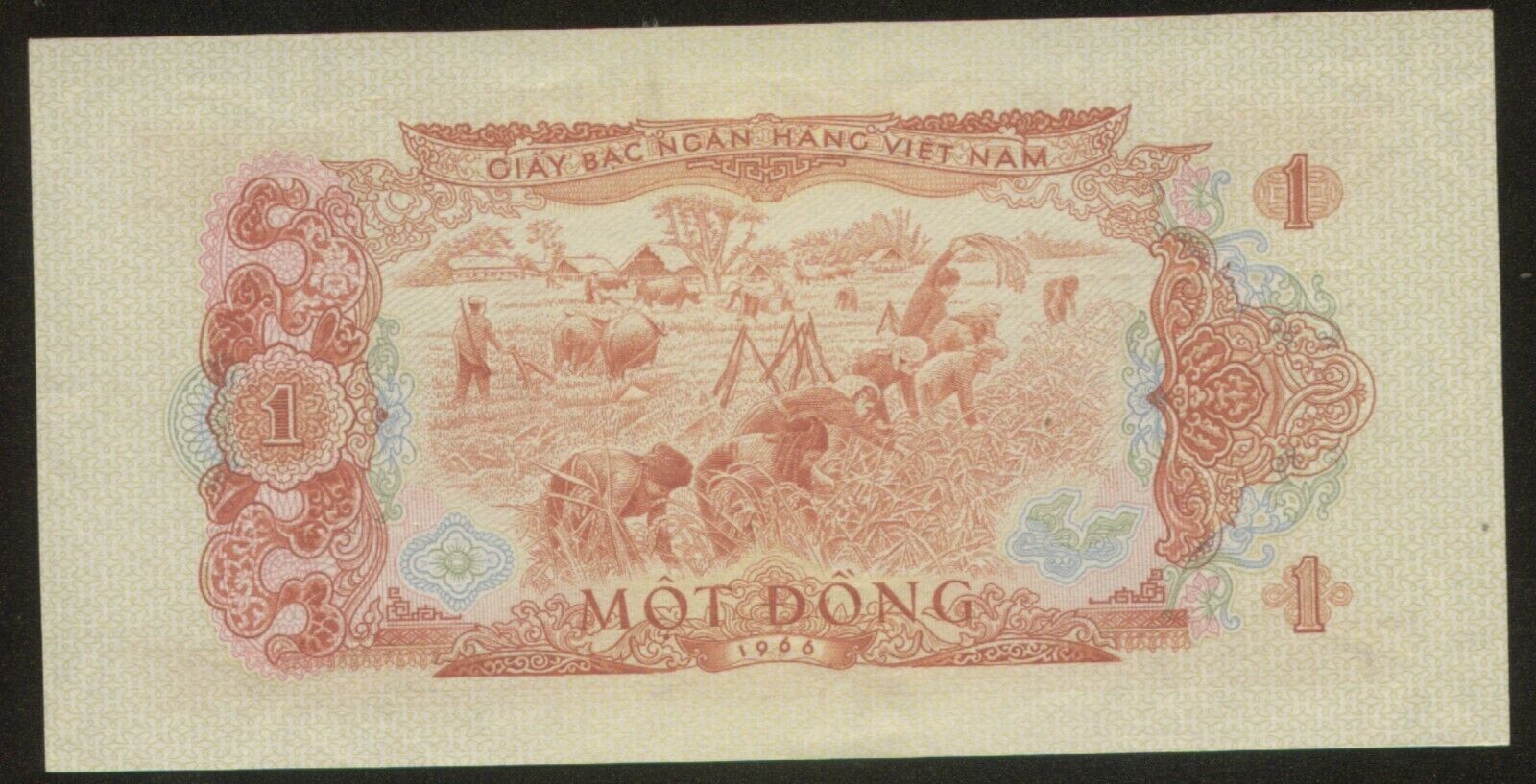 Viet Nam South 1 Dong 1966 Pick 40 aUNC-UNC