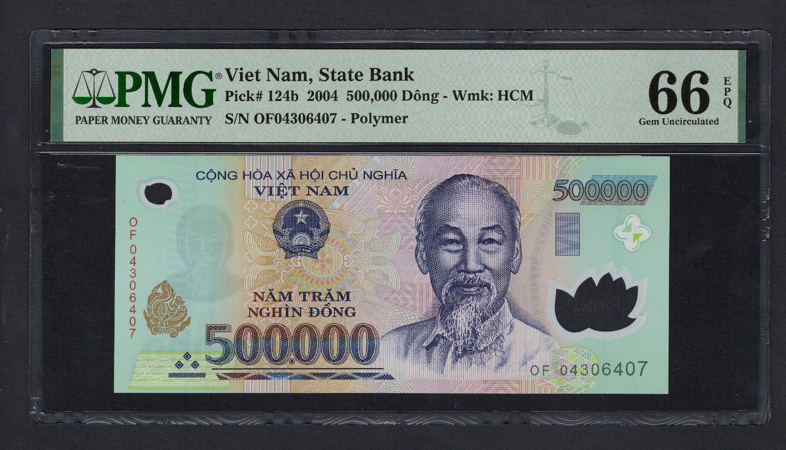 Viet Nam 500000 Dong 2004 P124b Uncirculated Grade 66