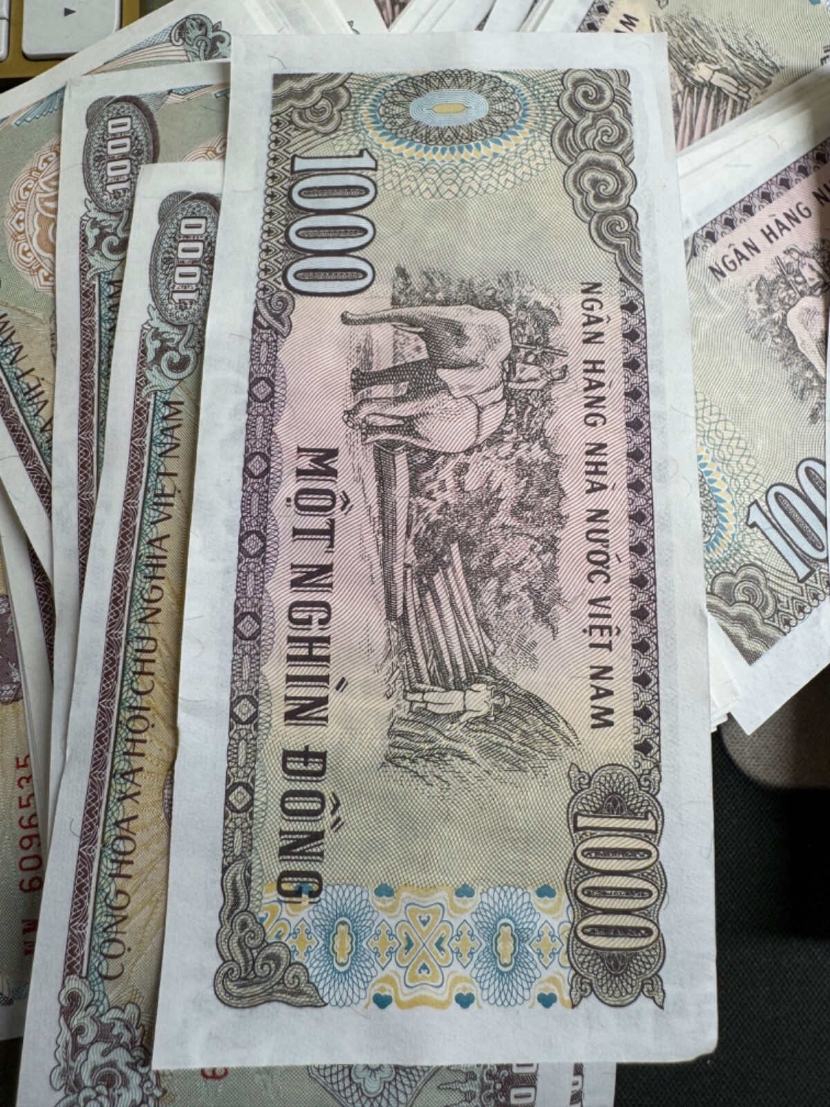 Authentic Vietnam 1000 Dong Banknote 1988, CIRCULATED Currency, P-106