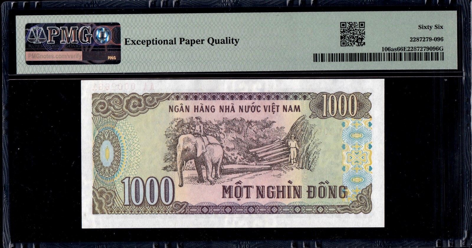 Vietnam 1000 Dong 1988 P106as PMG66