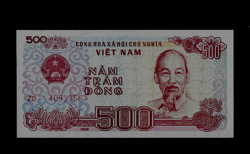 VIET NAM ( 1 ) BANK NOTE 500 DONG 1988(1989) P 101 UNCIRCULATED