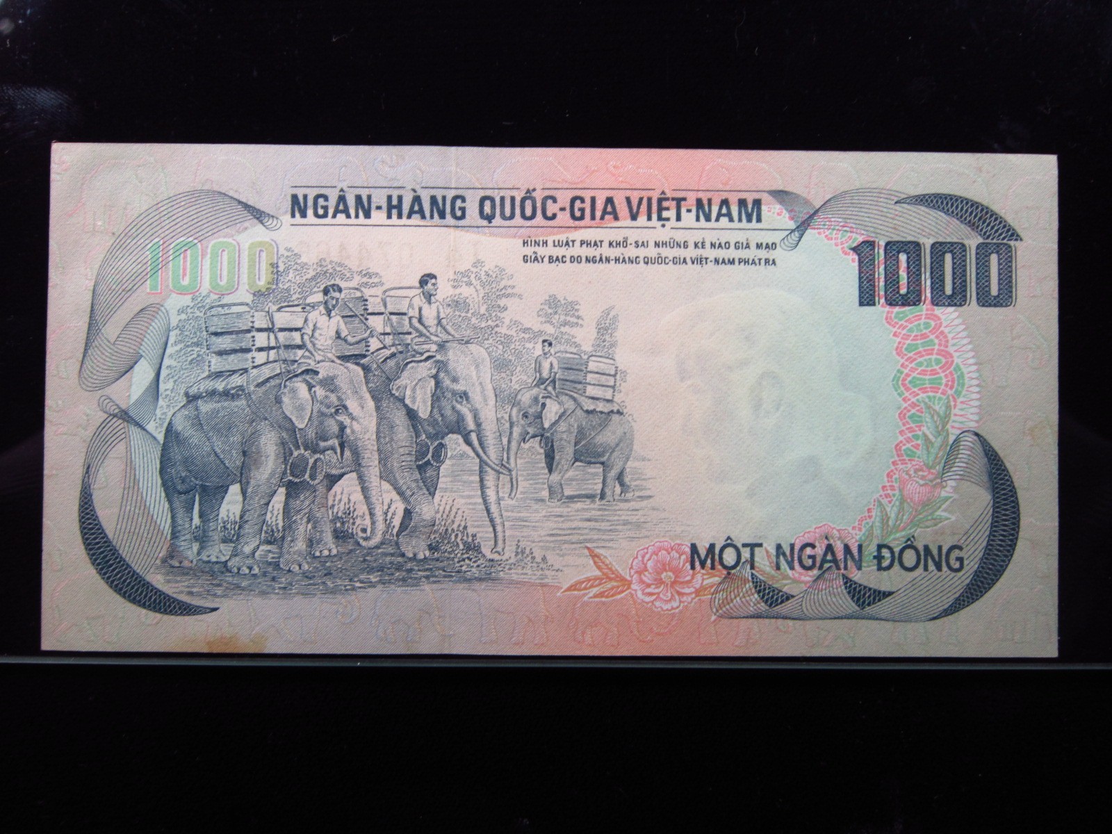 South Vietnam 1000 Dong ND 1972 P34 Unc Elephants Việt Nam i4c4466