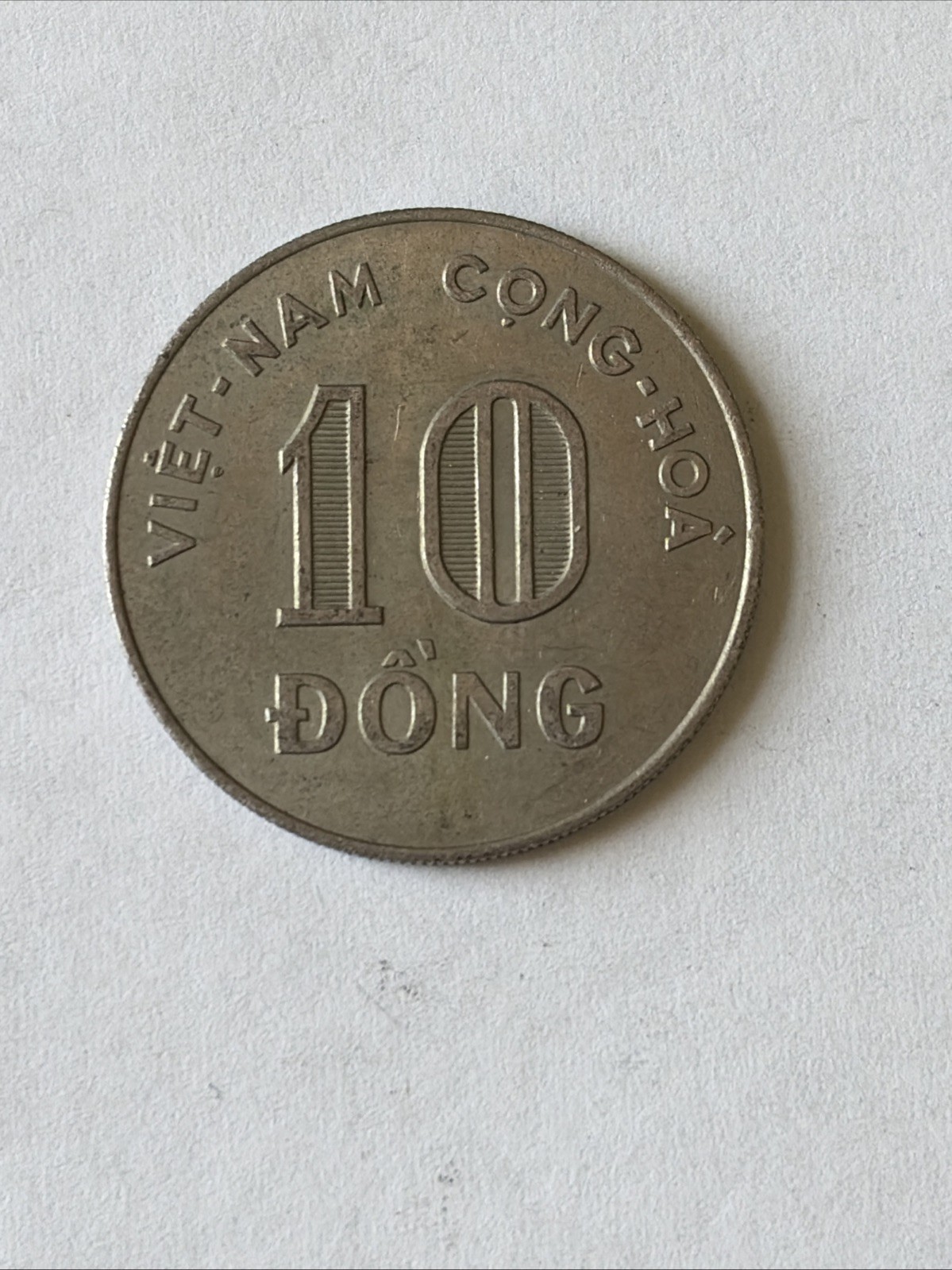 1964 Vietnam Coin-10 Dong-Circulated