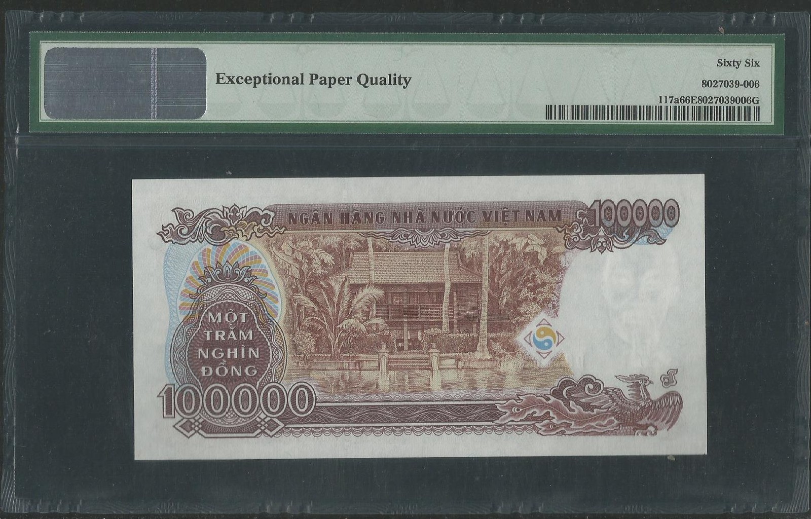 Vietnam P-117a 100,000 Dong 1994 (2000) PMG 66 EPQ