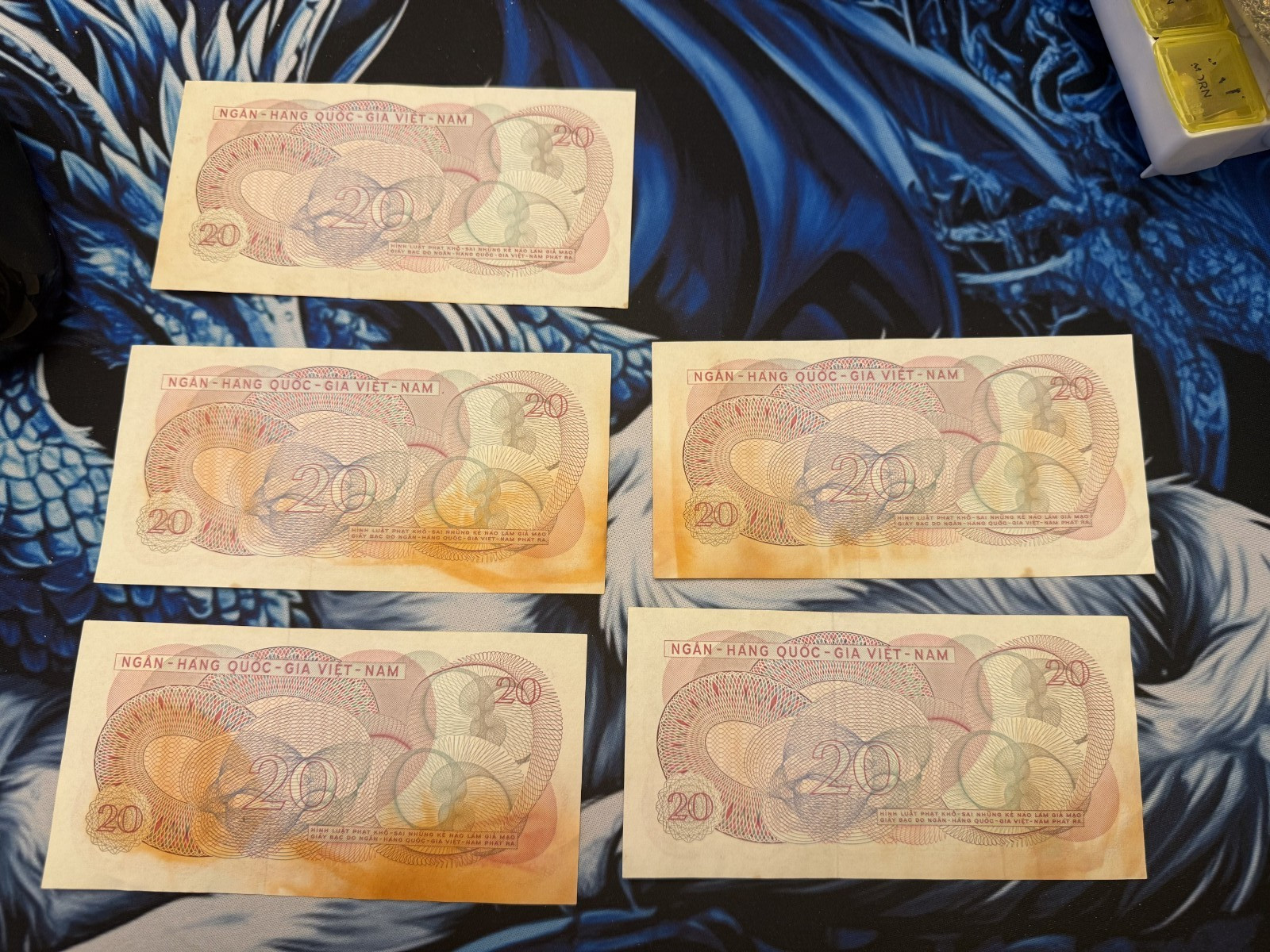 South Vietnam National Banknotes Năm Đồng 1960s Lot