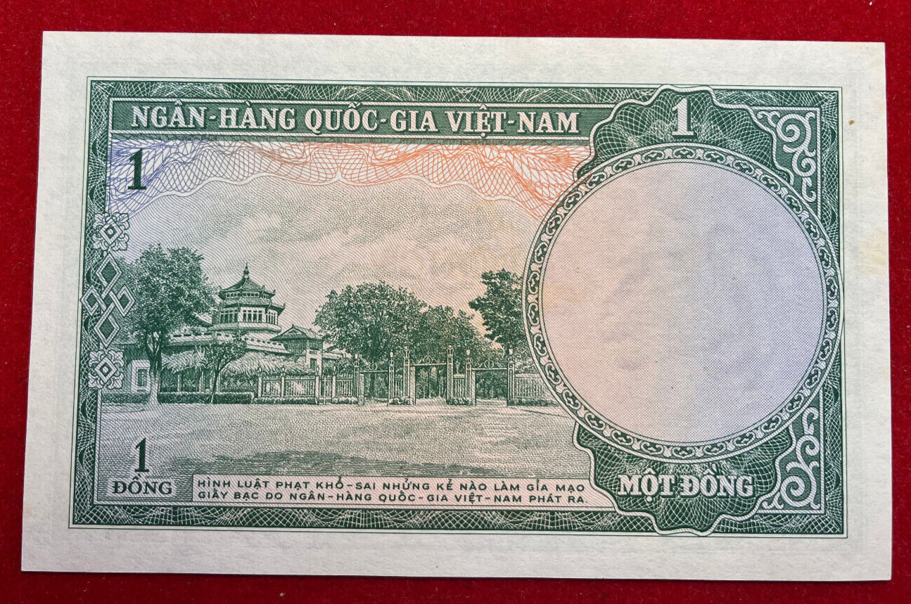 A73 South Vietnam; 1 Dong nd-1956 P#1 UNC