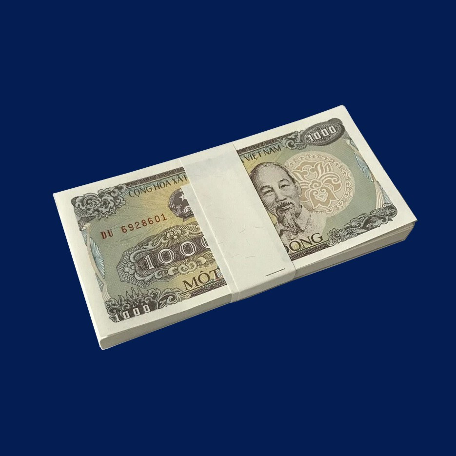 Vietnam 1000 Dong Banknotes 1988 Bundle of 10 Pieces VND Uncirculated UNC