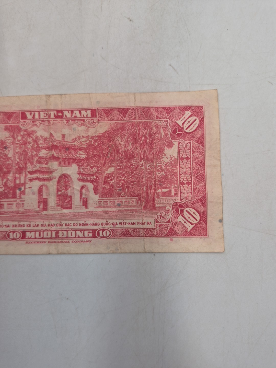 Lot Of 3 1950’s Vietnam Bill Notes- 2 Nam Dong(5) & Muoi Dong(10) Read Desc.