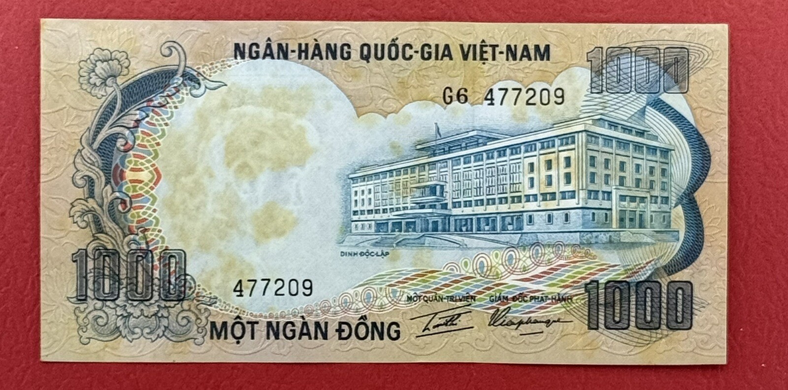 VIETNAM SOUTH 1000 Dong 1972 Pick# 34a XF-AUNC. #PL3013