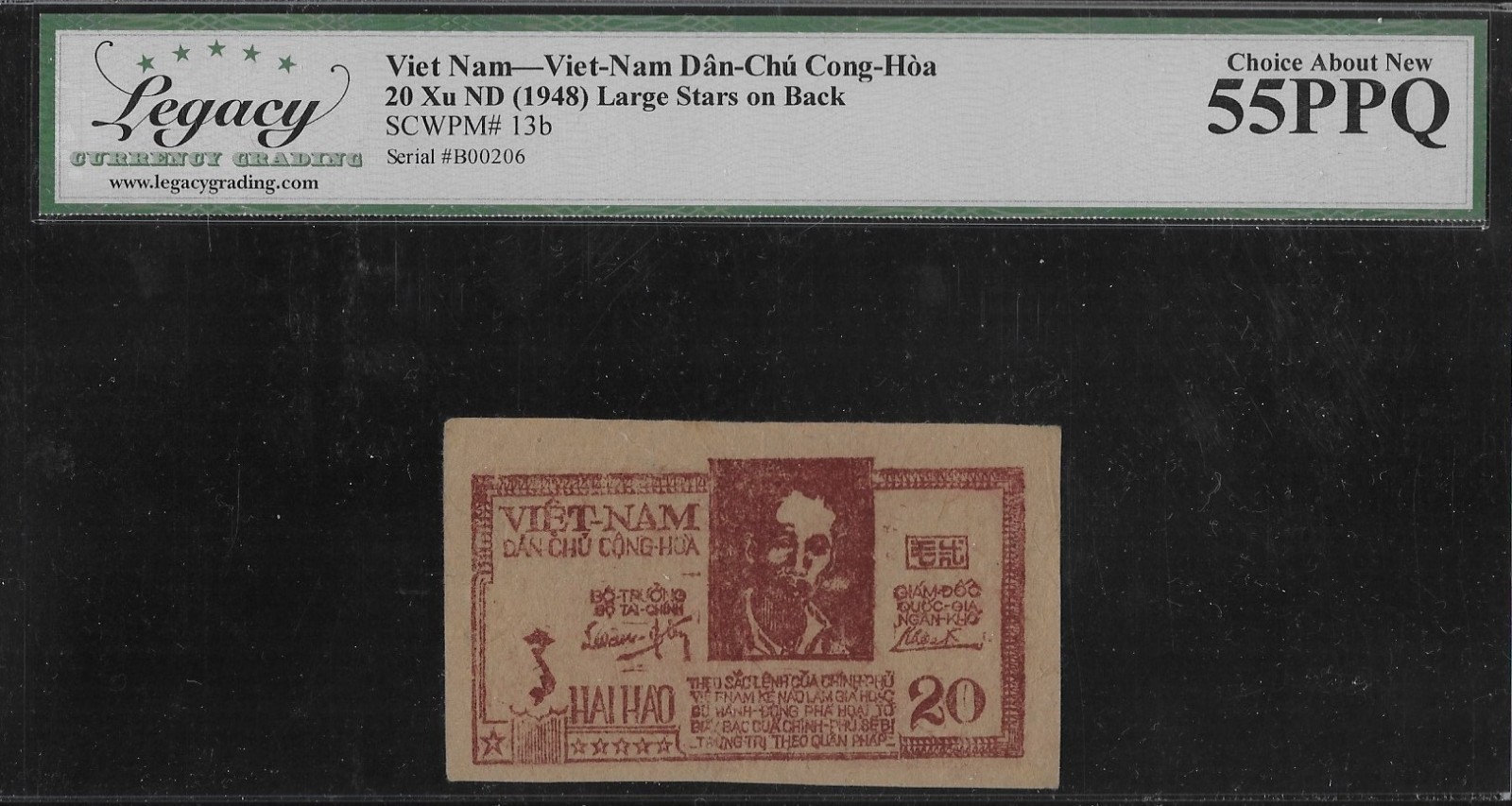 Vietnam P-13b 20 Xu 1948 LCG 55 PPQ