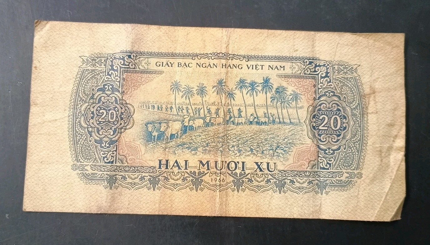 South Vietnam Banknote 20 Xu Banknote 1966 Pick 38