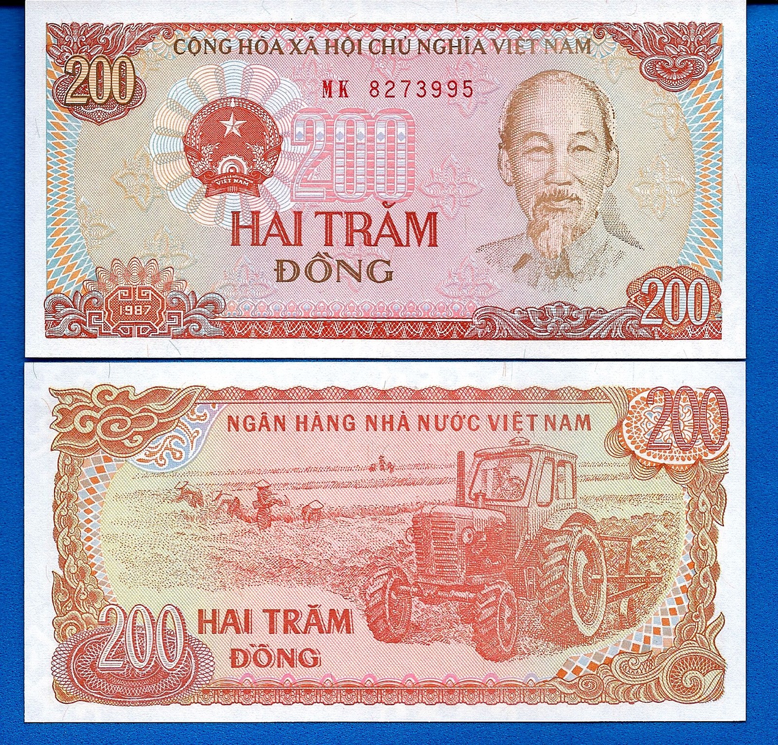 Viet Nam P-100 P-101 P-106 P-107 Uncirculated Banknotes Set # 8